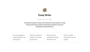 Essay Writer - AI Tool To Enhance Academic Writing Process