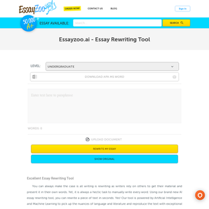 Essay Rewriter - Ai Essay Writing Tool